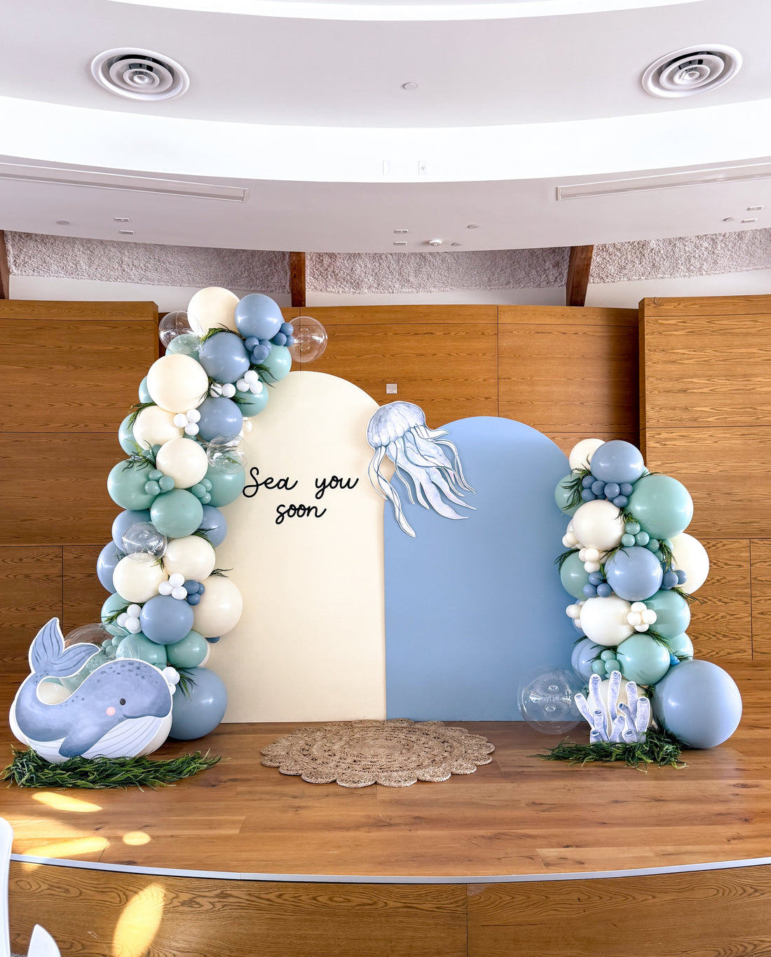Dive into a Magical "Sea You Soon" Baby Shower with Stunning Balloon Backdrops
